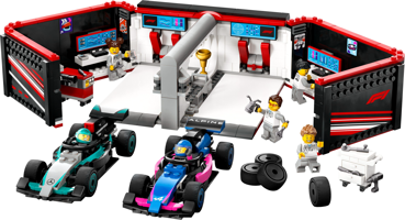 LEGO® City F1 garage met Mercedes-AMG en Alpine auto's