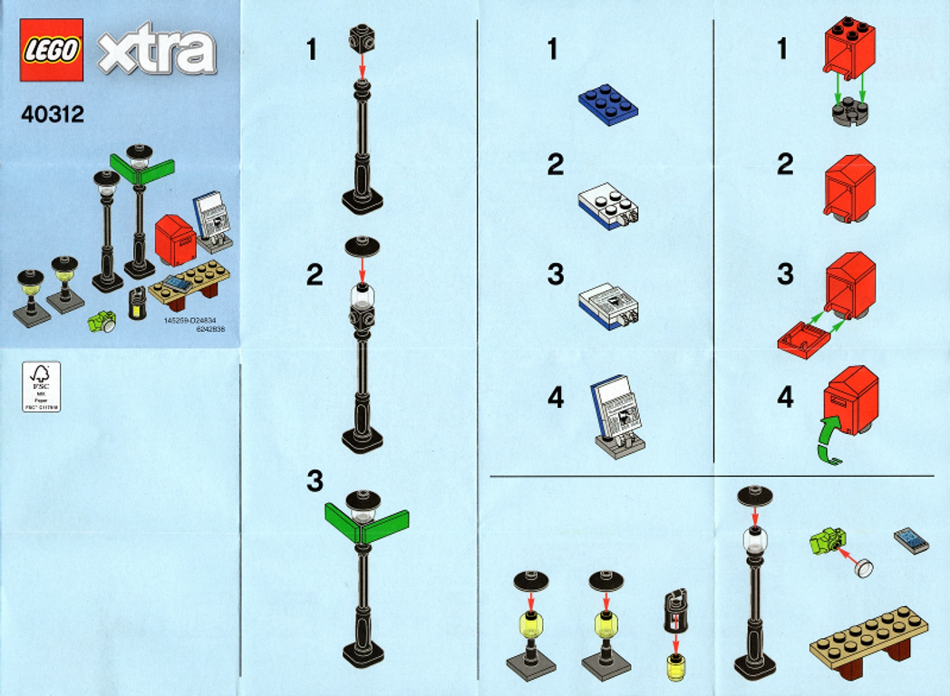 LEGO® Xtra Straatlantaarns handleiding