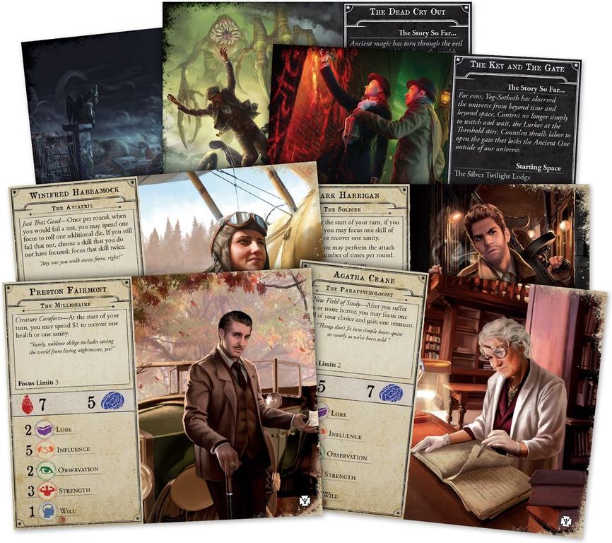 Arkham Horror (Terza Edizione): I Segreti dell'Ordine carte