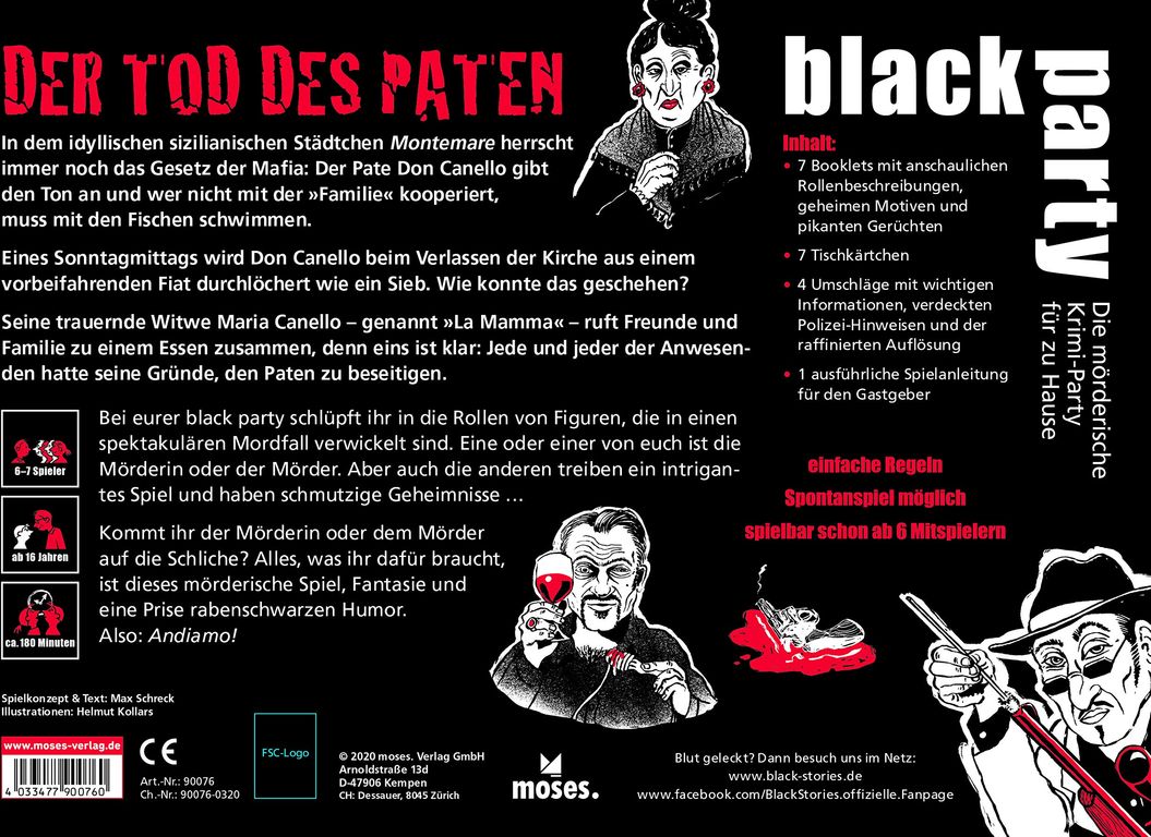 Black Party: Der Tod des Paten rückseite der box