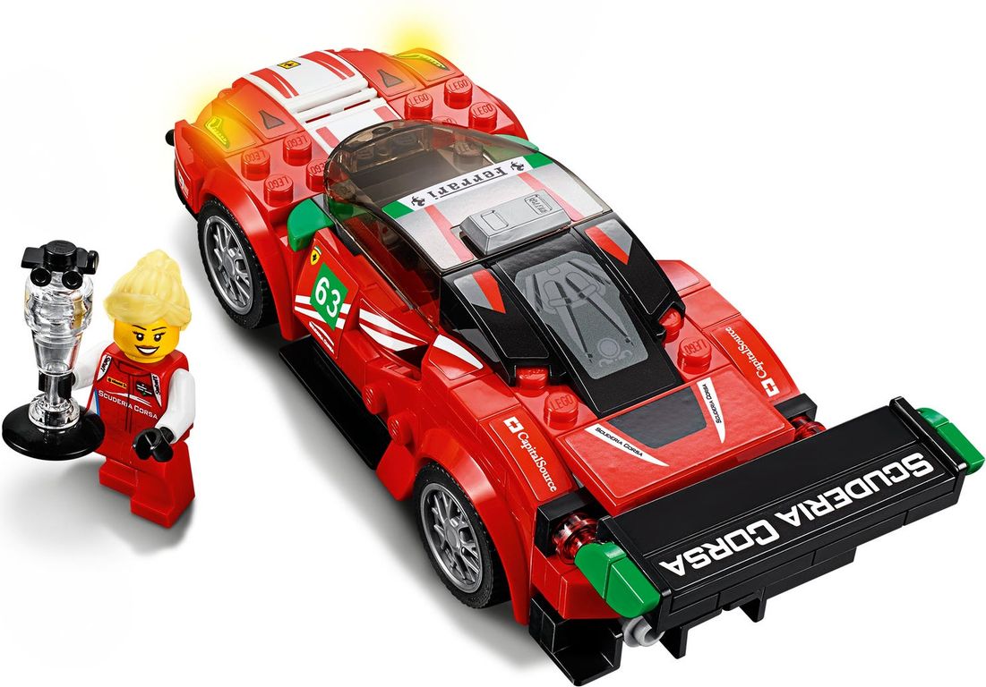LEGO® Speed Champions Ferrari 488 GT3 Scuderia Corsa components
