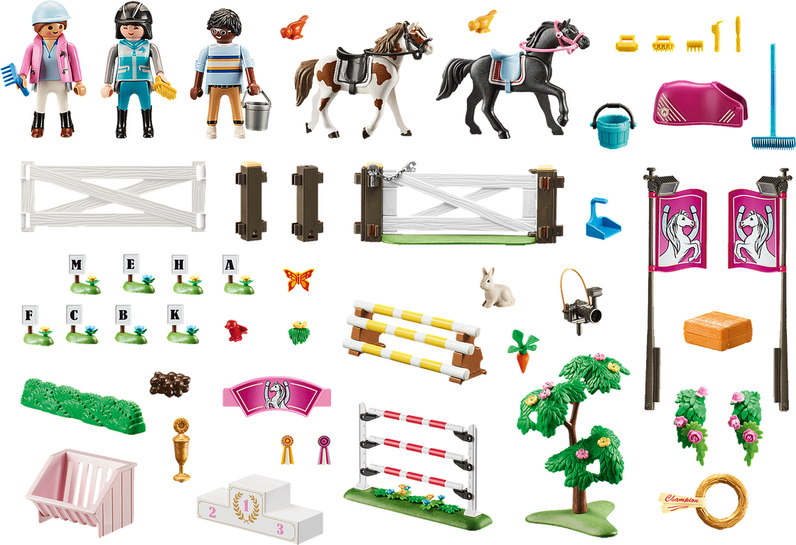 Playmobil® Country Horse Riding Tournament components