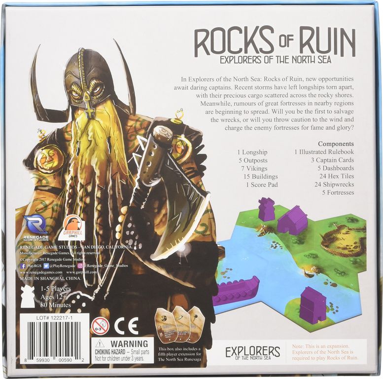 Explorers of the North Sea: Rocks of Ruin achterkant van de doos