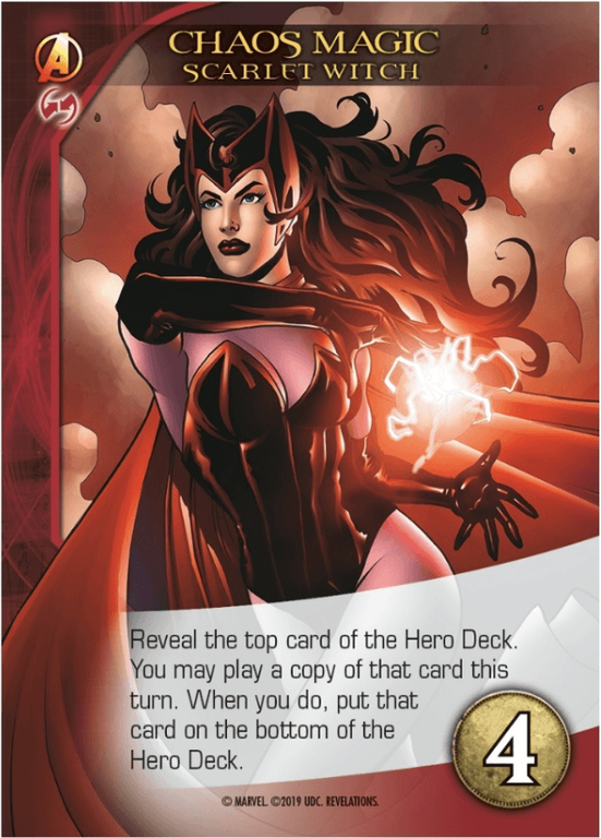 Legendary: A Marvel Deck Building Game – Revelations Scarlet Witch kaart