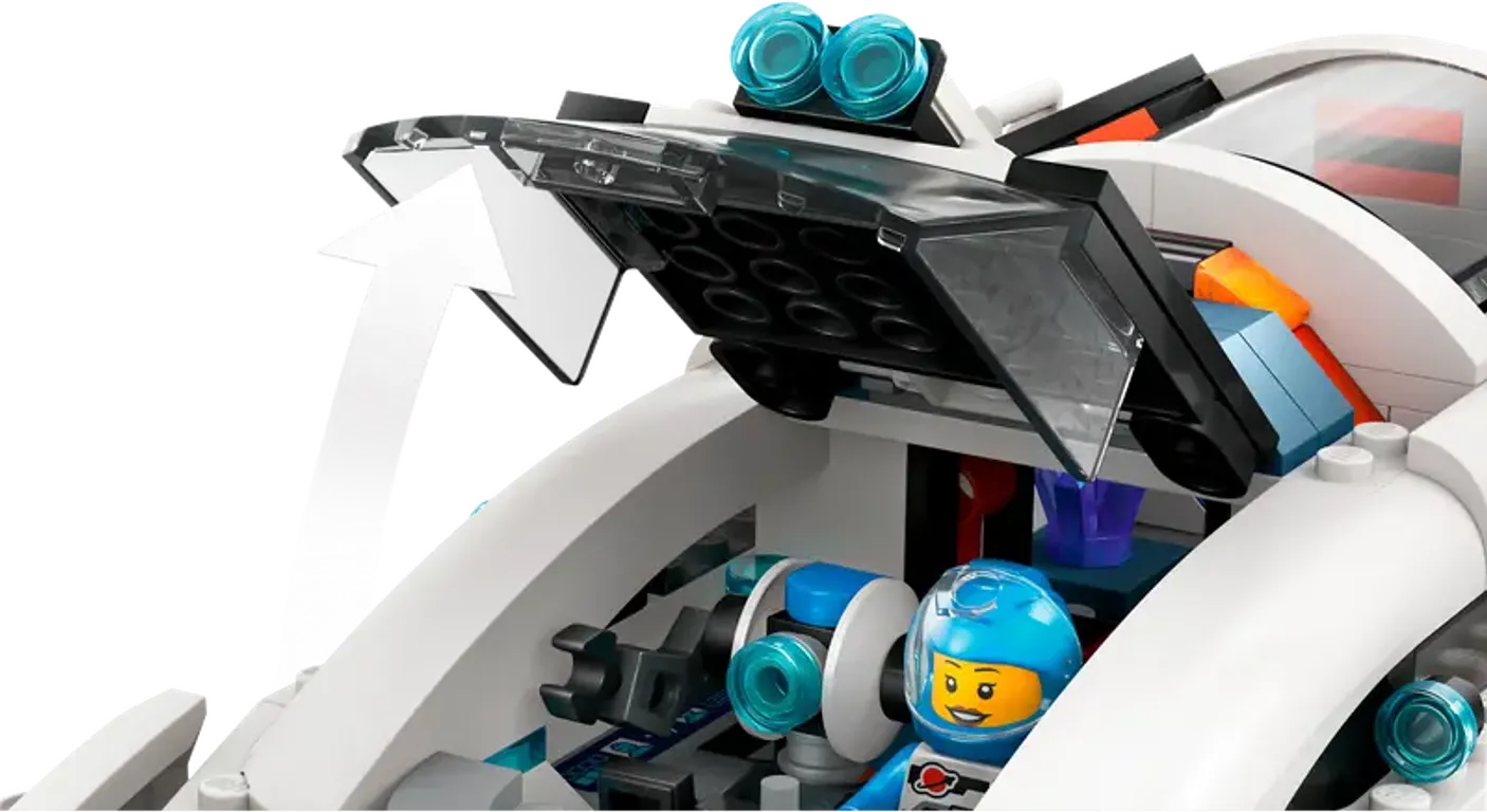 LEGO® City Le rover de commandement et la grue cockpit