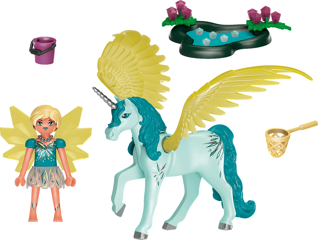 Playmobil® Ayuma Crystal Fairy with Unicorn components