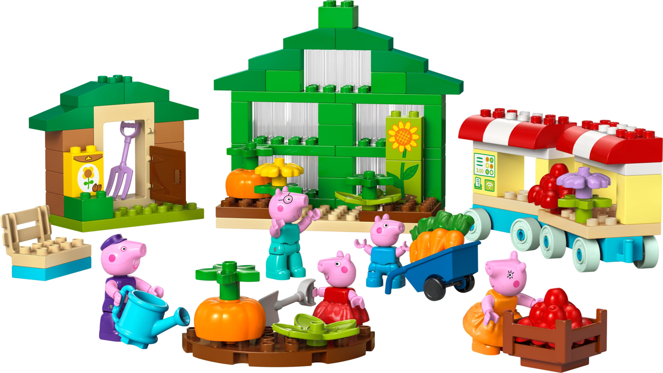 LEGO® DUPLO® De tuin en kas van Opa Big componenten
