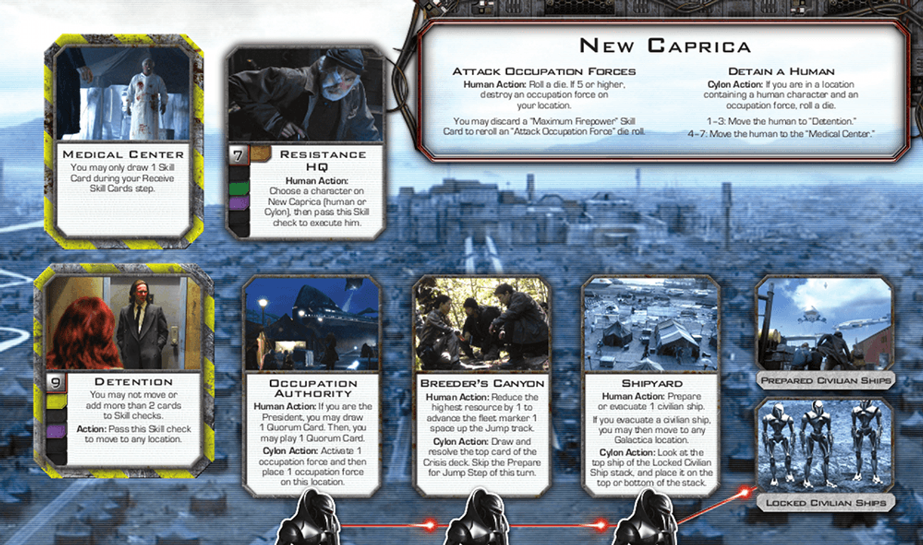 Battlestar Galactica: Pegasus Expansion cards