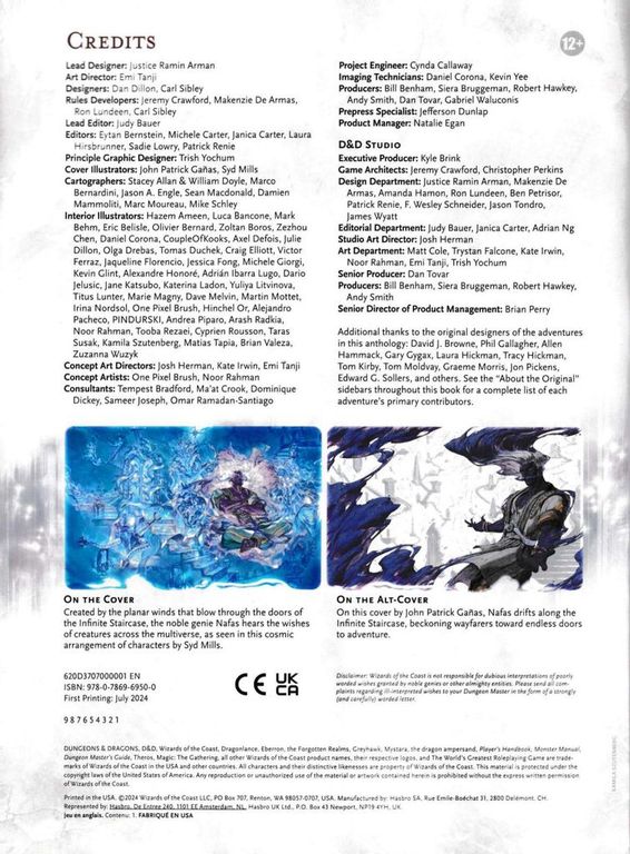 Dungeons & Dragons (5th Edition): Quests from the Infinite Staircase manuale