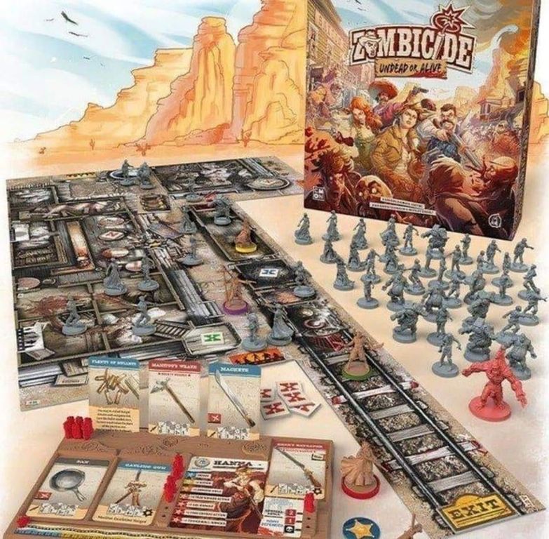 Zombicide: Undead or Alive components
