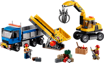 LEGO® City L'excavatrice et le camion composants