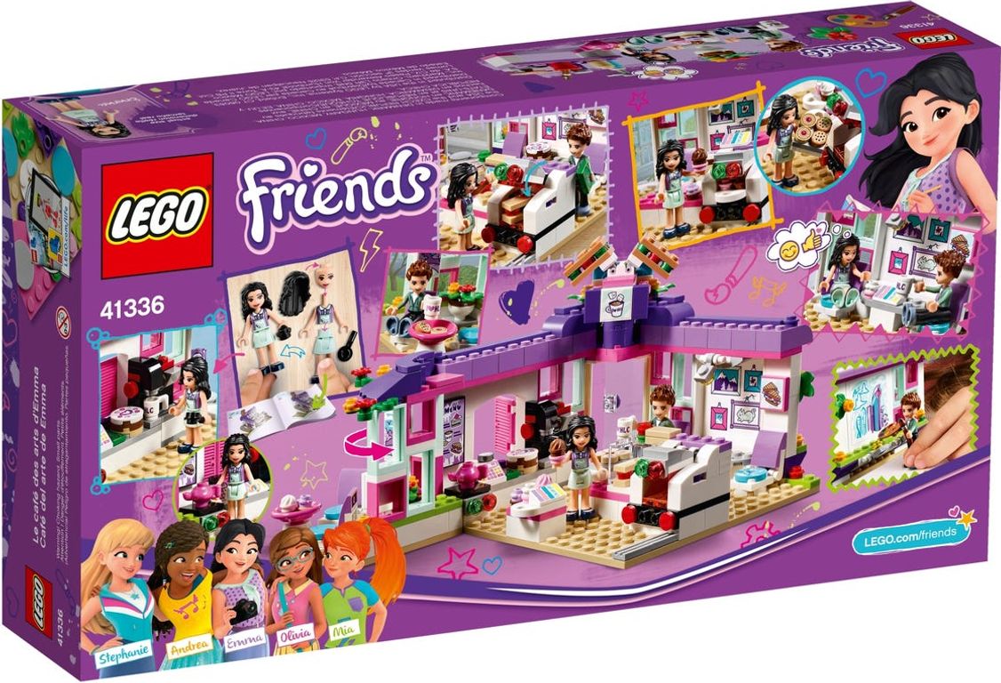 LEGO® Friends Emma's Art Café back of the box