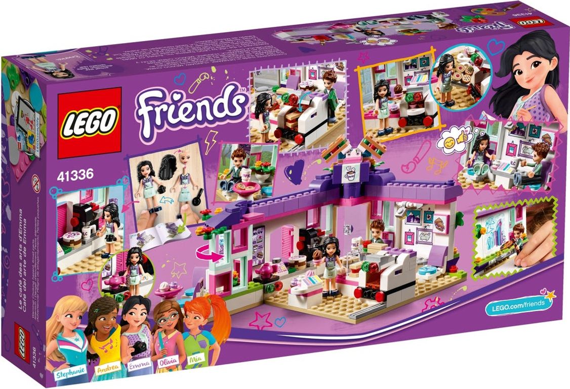 LEGO® Friends Le café des arts d'Emma dos de la boîte