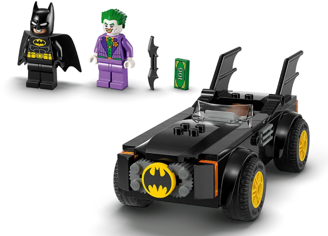 LEGO® DC Superheroes Batmobile™ Pursuit: Batman™ vs. The Joker™ components