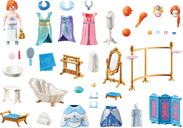 Playmobil® Princess Dressing Room components