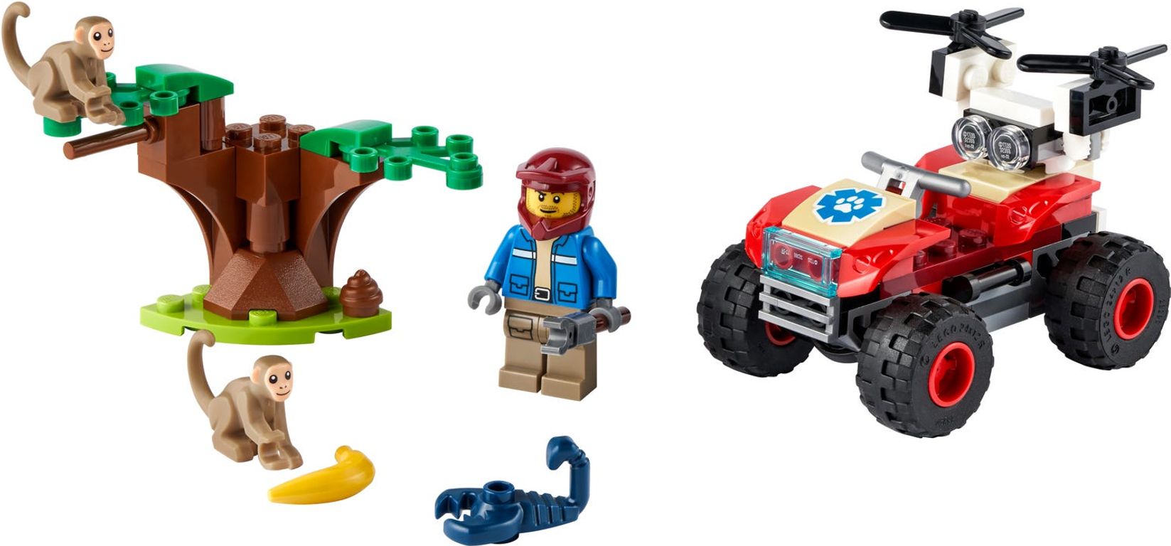 LEGO® City Wildlife Rescue ATV components