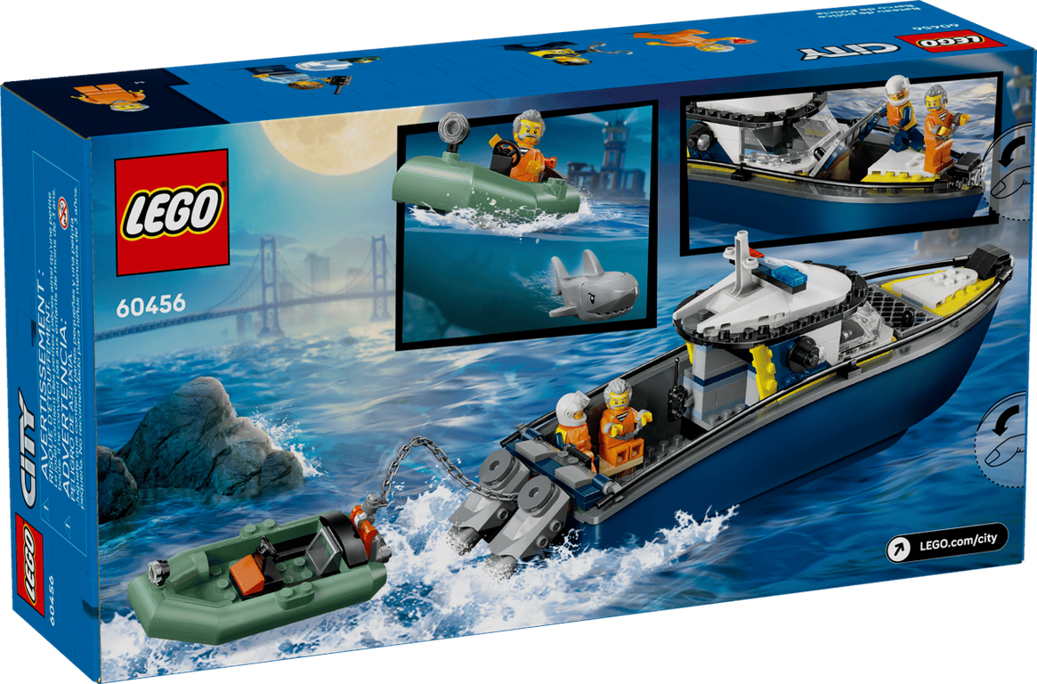 LEGO® City Police Boat Chase back of the box
