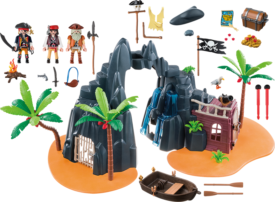 Playmobil® Pirates Pirate Treasure Island components