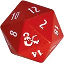 Dungeons and Dragons Heavy Metal Red & White RPG Dice Set dice