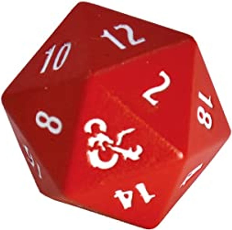 Dungeons and Dragons Heavy Metal Red & White RPG Dice Set dé