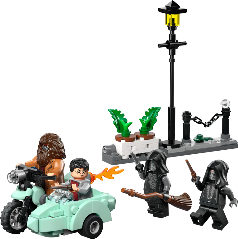 LEGO® Harry Potter™ Hagrid en Harry's Ligusterlaan ontsnapping componenten