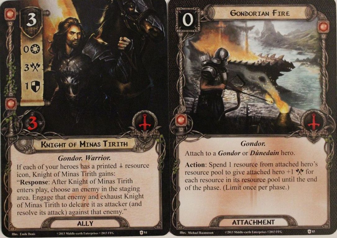 Le Seigneur des Anneaux: Le Jeu de Cartes - Assaut sur Osgiliath cartes