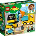 LEGO® DUPLO® Truck & Graafmachine met rupsbanden achterkant van de doos