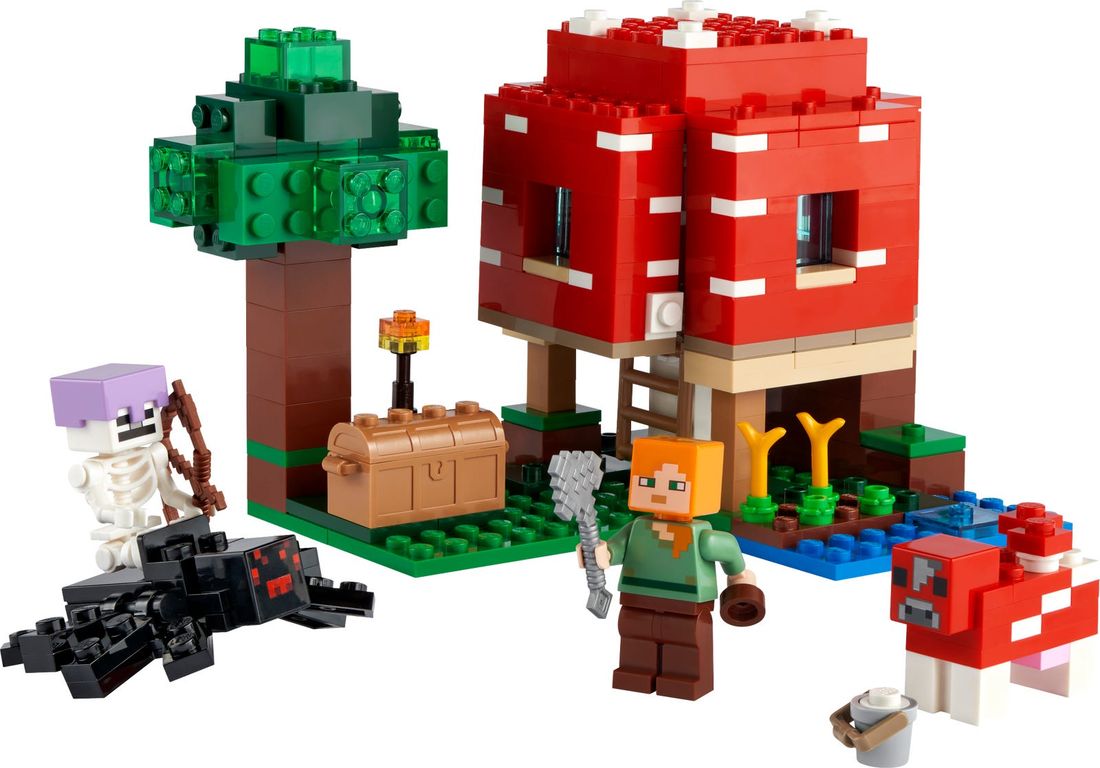 LEGO® Minecraft The Mushroom House components
