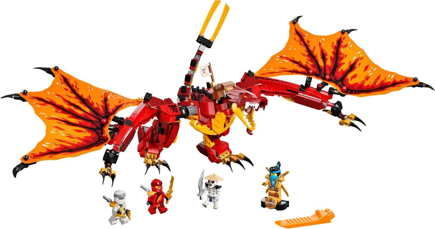 LEGO® Ninjago L'attaque du dragon de feu composants