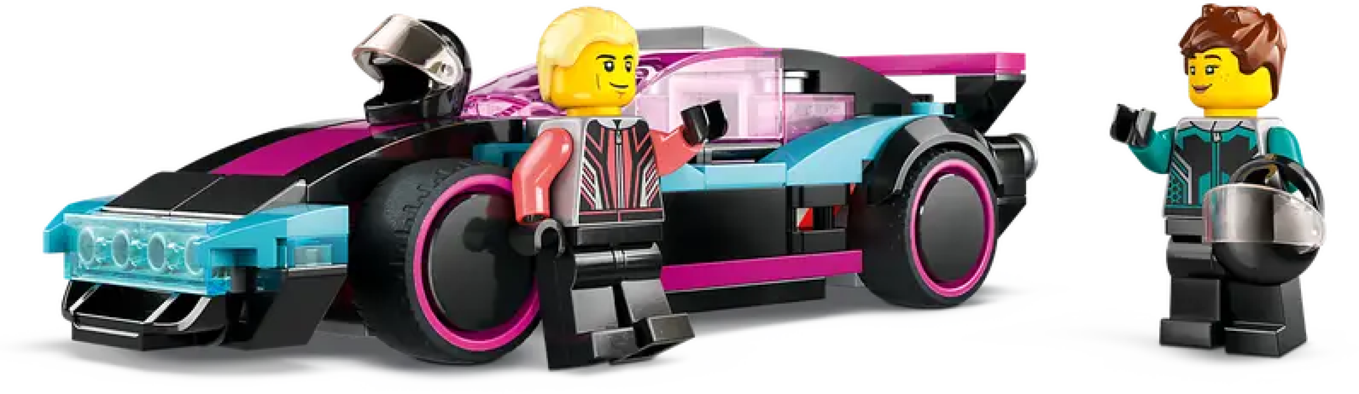 LEGO® City Coches de Carreras Modificados minifiguras