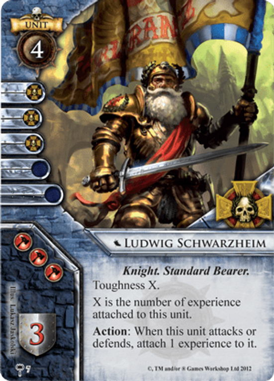 Warhammer: Invasion - Días de Sangre ludwig schwarzhelm carta