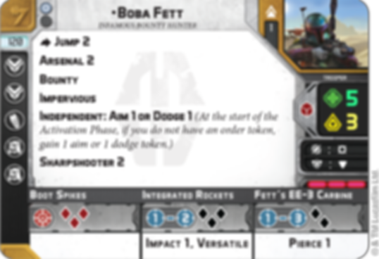 Star Wars: Légion – Paquet de cartes d'amélioration II Boba Fett carte