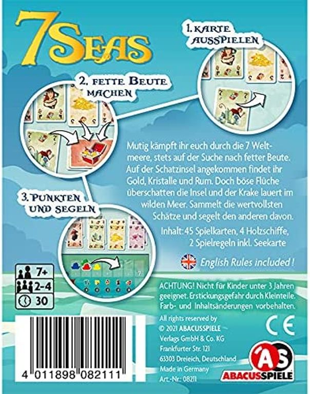 7 Seas dos de la boîte