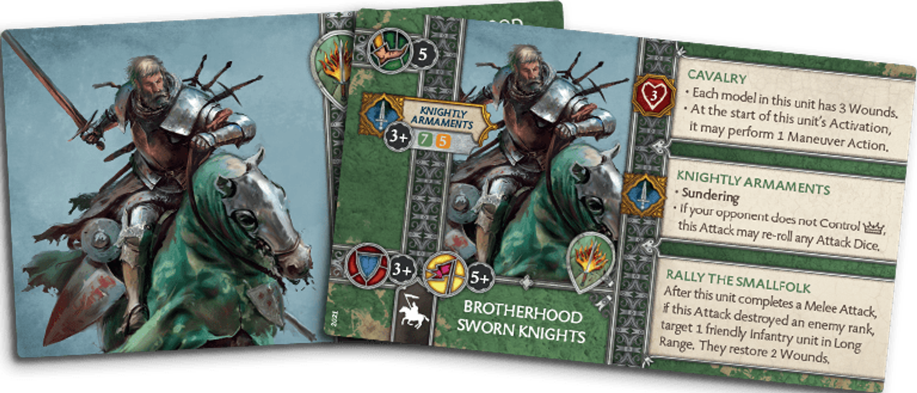 A Song of Ice & Fire: Tabletop Miniatures Game – Brotherhood without Banners: Sworn Knights carte