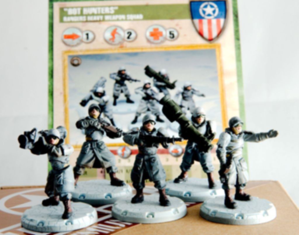 Dust Tactics: Combat Rangers Squad - "The Gunners" miniaturen