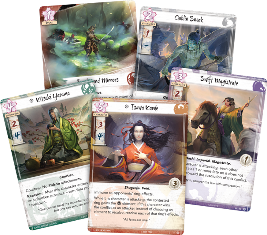 La Leyenda de los Cinco Anillos: el juego de cartas - Las lágrimas de Amaterasu cartas