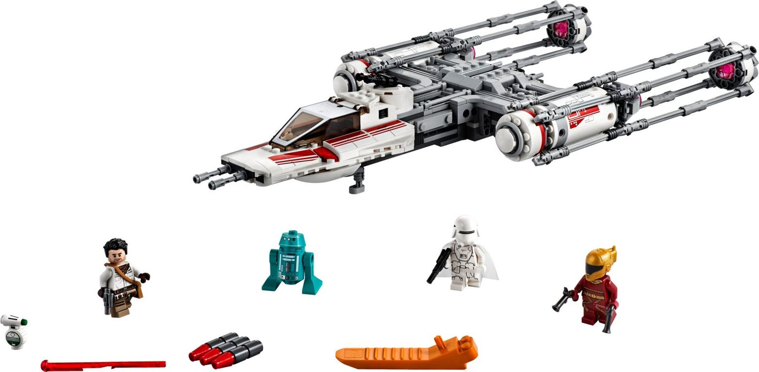 LEGO® Star Wars Caza Estelar Ala-Y de la Resistencia partes