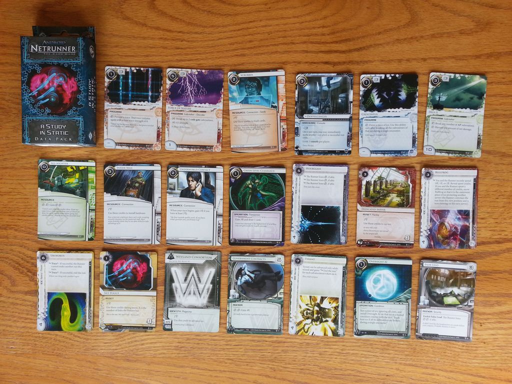 Android: Netrunner - A Study in Static kaarten
