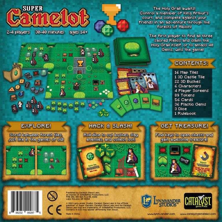 Super Camelot dos de la boîte