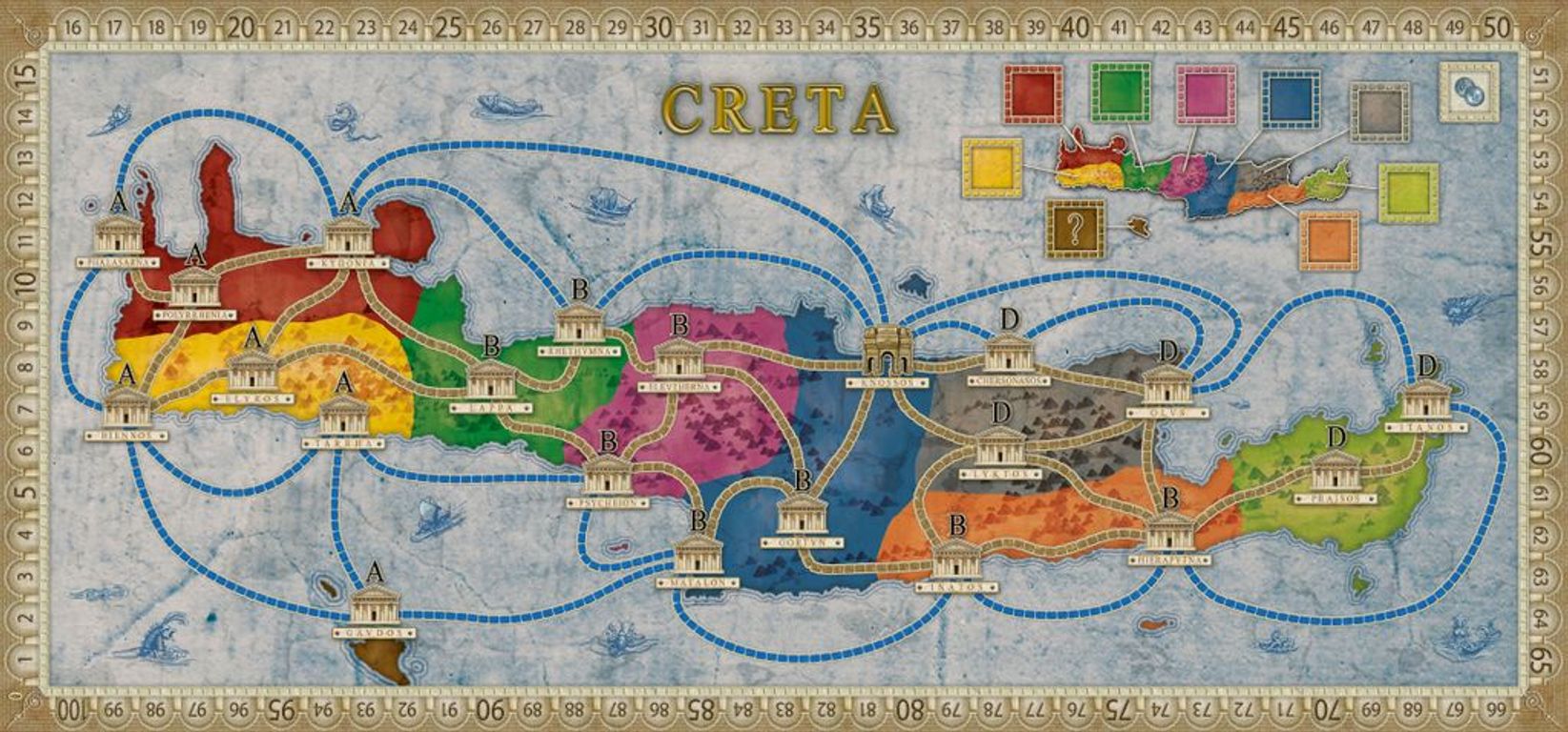 Concordia: Aegyptus / Creta game board