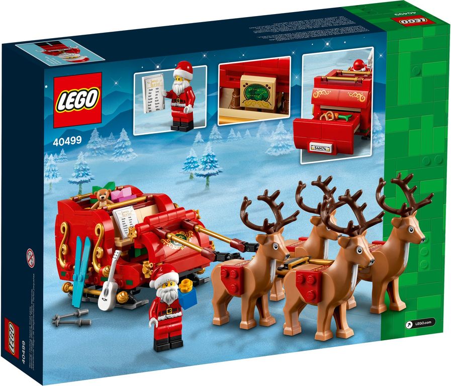 Santa's Sleigh back of the box