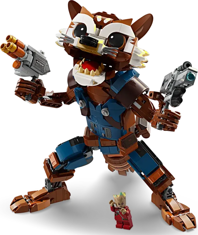 LEGO® Marvel Rocket y Bebé Groot partes
