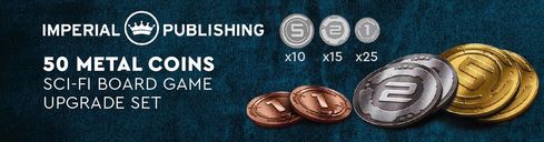 50 Metal Coin Board Game Upgrade Set