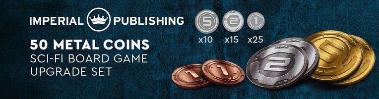 50 Metal Coin Board Game Upgrade Set