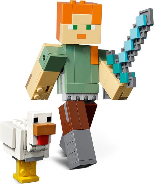 LEGO® Minecraft BigFig Alex mit Huhn komponenten