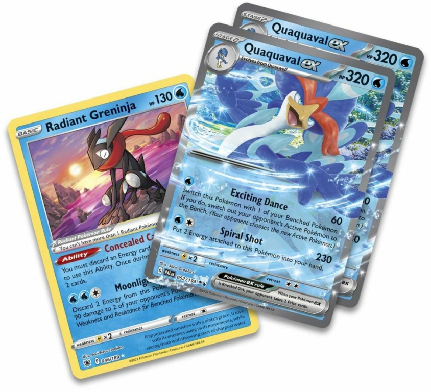 Pokémon TCG: Quaquaval ex Deluxe Battle Deck cards