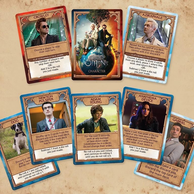 Good Omens: An Ineffable Game cartes