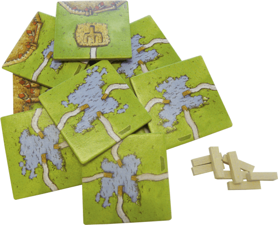 Carcassonne: Die Fähren komponenten