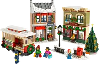 LEGO® Icons Weihnachtlich geschmückte Hauptstraße komponenten