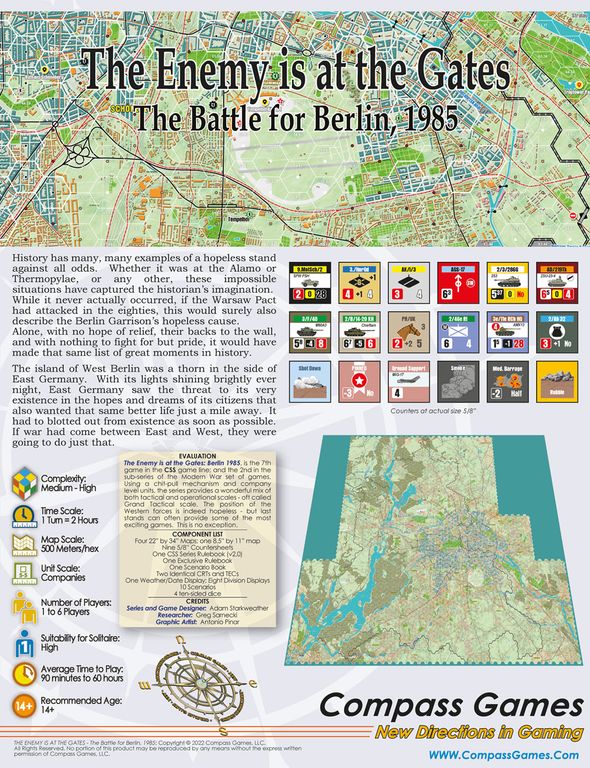 The Enemy is at the Gates: The Battle for Berlin – Modern War: Volume Two back of the box